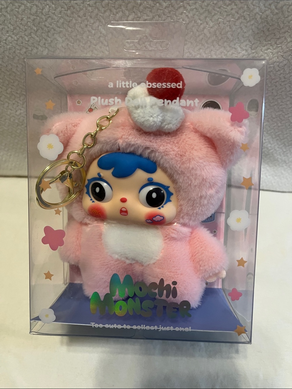 NWT Mochi Monster Plush Doll Pendant Keychain.